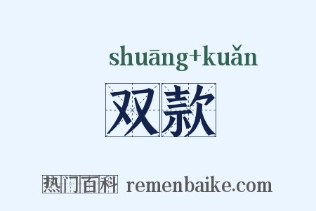 双款是什么意思的图片